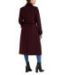 Фото #2 товара Women's Double-Breasted Belted Wool Blend Trench Coat