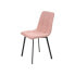 Chair Pink Cloth 45 x 89 x 53 cm Elegant (4 Units)