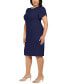 Фото #3 товара Plus Size Puff-Sleeve Sheath Dress