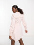 Фото #5 товара Miss Selfridge embroidered poplin western detail shirt dress in pink