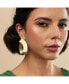 ფოტო #3 პროდუქტის Women's Gold Metallic Twist Drop Earrings