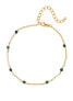 Jac Jossa Hope DL646 Malachite and Diamond Fine Gold Plated Bracelet