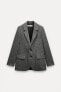 Zw collection pinstripe wool blend blazer