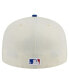 Фото #3 товара Men's Cream Chicago Cubs Evergreen Chrome 59Fifty Fitted Hat