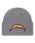 Фото #1 товара Men's Gray Los Angeles Chargers Color Pack Multi Cuffed Knit Hat