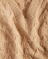 Фото #3 товара Women's Extended Shoulder Cable-Knit Sweater Vest, Created for Macy's