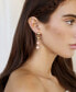Фото #4 товара Pink Freshwater Pearl Gold Drop Earrings
