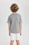Erkek Çocuk T-shirt C1936a8/gr67 Grey