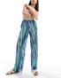 Фото #2 товара Armani Exchange trousers in ocean waves print