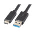 M-CAB 7200449 - 0.5 m - USB A - USB C - USB 3.2 Gen 2 (3.1 Gen 2) - 10000 Mbit/s - Black