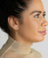 ფოტო #4 პროდუქტის 14K Gold-Plated Snake Dangle Huggie Hoop Earrings