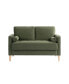 Фото #1 товара 51.6" Polyester Lillith Loveseat with Track Arms