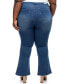 Фото #2 товара Plus Size 32" Better Butter Super High Rise Flare Jean