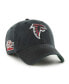 Фото #1 товара Men's Black Atlanta Falcons Sure Shot Franchise Fitted Hat