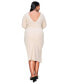 ფოტო #2 პროდუქტის Plus Size Bianca Open Back Slit Dress