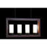 Потолочный светильник DKD Home Decor Коричневый Алюминий Стеклянный (52 x 6 x 26 cm)