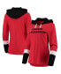 Women's Red Chicago Blackhawks Passing Play Hoodie Long Sleeve T-shirt