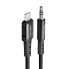 Фото #1 товара Kabel przewód audio AUX do iPhone MFI Lightning - 3.5mm mini jack 1.2m czarny