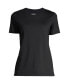 Фото #1 товара Women's Relaxed Supima Cotton Short Sleeve Crewneck T-Shirt