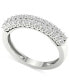 ფოტო #1 პროდუქტის Diamond Double Row Anniversary Band (1/2 ct. t.w.) in 14k White Gold