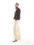 Фото #4 товара ASOS DESIGN wide smart trousers in stone