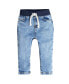 ფოტო #1 პროდუქტის Baby Boys Baby Neutral Rib Waist Skinny Jeans