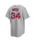 Men's David Ortiz Gray Boston Red Sox Road Replica Player Jersey