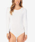 Фото #1 товара Softwear with Stretch Long Sleeve Bodysuit, Created for Macy's