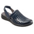 Softwalk Salina Woven S1365-414 Womens Blue Narrow Slingback Sandals Shoes