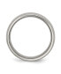 ფოტო #3 პროდუქტის Titanium Brushed and Polished Grooved Wedding Band Ring