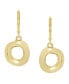 ფოტო #2 პროდუქტის Gold-Tone Open Circle Drop Earrings