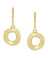 ფოტო #2 პროდუქტის Gold-Tone Open Circle Drop Earrings