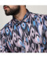 ფოტო #8 პროდუქტის Men's Sky Blue & Moon Grey Ikkat Shirt