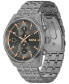 ფოტო #2 პროდუქტის Men's Skytraveller Quartz Fashion Chrono Ionic Plated Gray Steel Watch 44mm