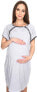 MijaCulture 4123 3-in-1 Delivery Hospital Gown / Nursing Nightdress / Maternity Nightwear