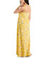 Фото #2 товара Petite Shoulder-Tie Twist-Front Maxi Dress