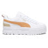 Фото #1 товара Puma Mayze Leather Lace Up Womens White Sneakers Casual Shoes 38198337