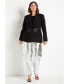 Plus Size Croc Faux Leather Cargo Pant