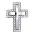 Фото #1 товара Beautiful pendant made of white gold Cross 249 001 00242 07