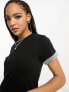 JDY mini t-shirt dress in black