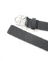 Calvin Klein Jeans mono plaque leather belt 25mm in black