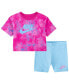 ფოტო #8 პროდუქტის Toddler Girls Boxy Tee and Bike Shorts Set