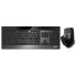 Rapoo 9900m - Full-size (100%) - Membrane - QWERTZ - Black - Mouse included