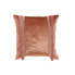 Cushion DKD Home Decor Coral Squared Fringe 45 x 10 x 45 cm