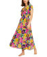 Фото #1 товара Women's Printed Cover Up Maxi Dress