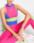 Daisy Street Active Neon sleeveless high neck crop top in pink