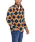 Фото #4 товара Men's Southwest Printed Sherpa Quarter-Zip Sweater