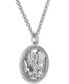 ფოტო #2 პროდუქტის Diamond St. Michael Medallion 22" Pendant Necklace (1/4 ct. t.w.) in 18k Gold-Plated Sterling Silver, Created for Macy's