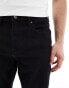 Фото #3 товара ASOS DESIGN stretch tapered jeans in no fade black