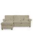 Lidia 82" Fabric 2-Pc. Chaise Sectional Queen Sleeper Sofa with Storage Ottoman - Custom Colors, Created for Macy's